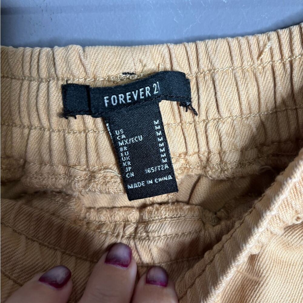 Forever 21 Light Brown Distressed Drawstring Joggers Size Medium - Picture 6 of 8